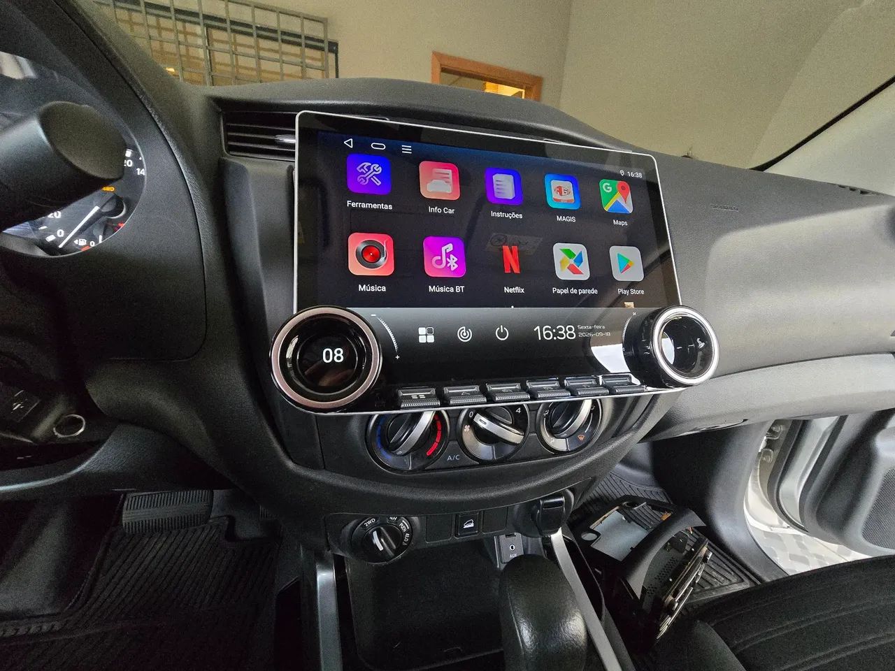 Multimídia Android 11pol com gps Android auto e carplay sem fio DIAMOND  - Foto 4