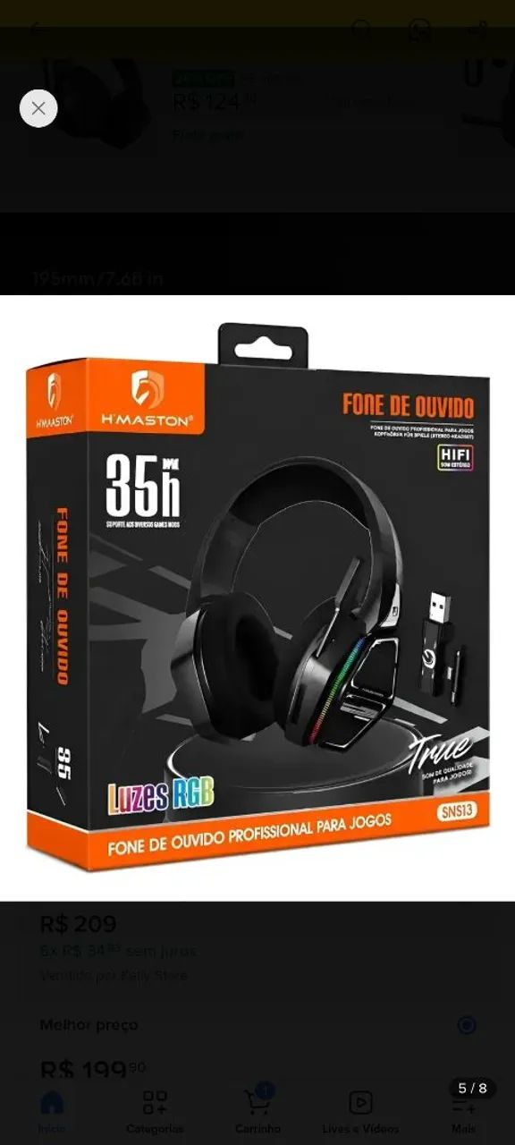 Headset sem fio Hmaston - Foto 5