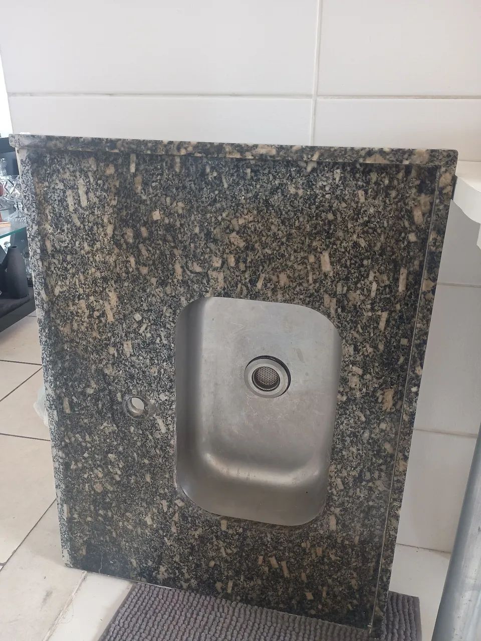 Pia de Granito bojo inox  com bancada P/cozinha 