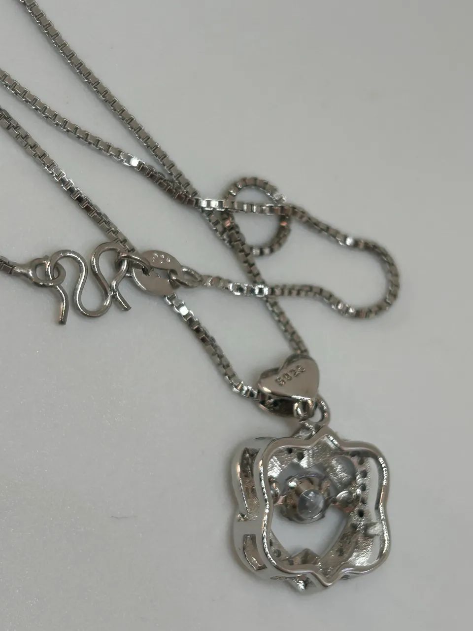 lindo colar feminino prata 925 delicado - Foto 3