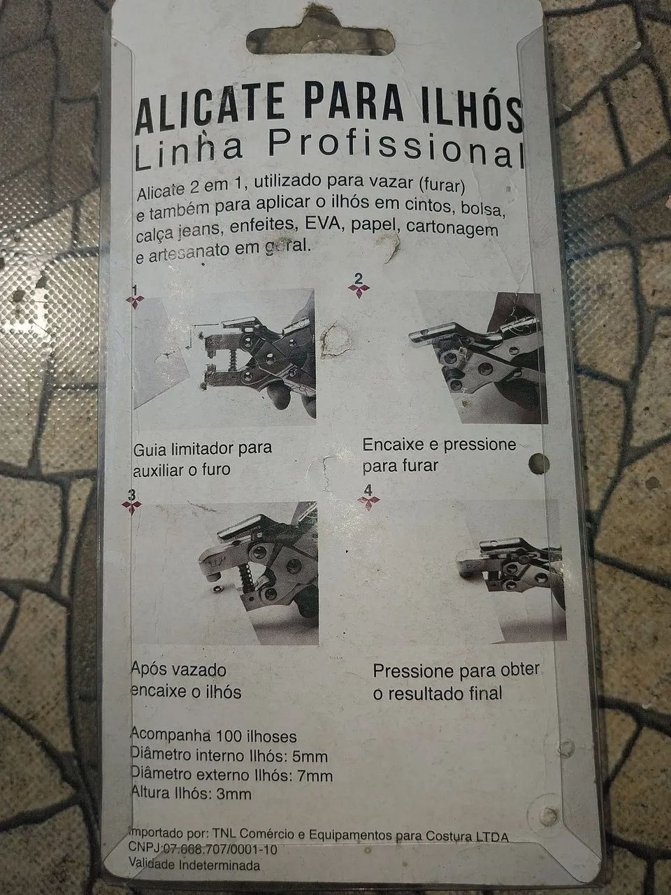 Alicate 2 em 1 de Ilhós  - Foto 2