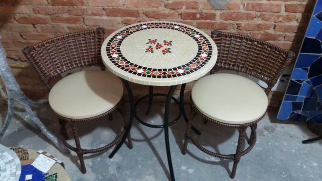 Conjunto Mesa Mosaico - Foto 2