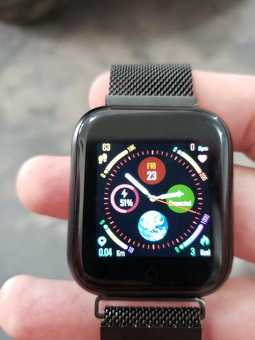 P70 Pro Relógio Smart Watch 3x sem juros! película grátis - Foto 5