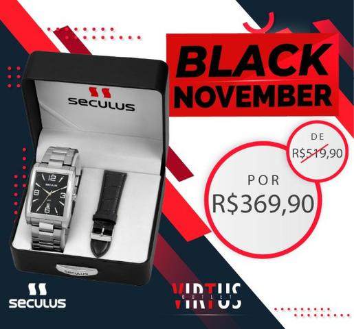 Mega Promoção Relógio Seculus, Masculino, Original, Garantia, Aço Inoxidável - Foto 4