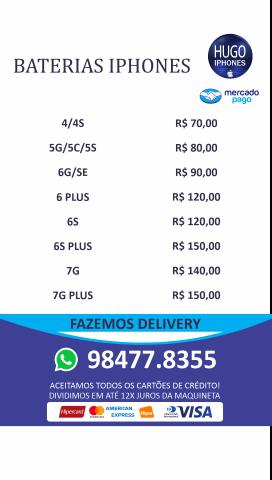 Baterias e Displays - Apenas iPhones