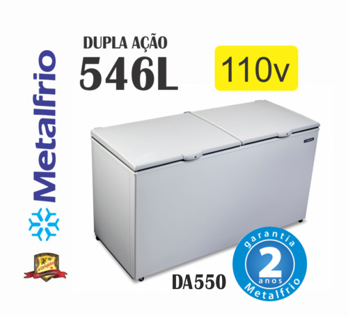 Freezer 2 Tampas Da550 Metalfrio