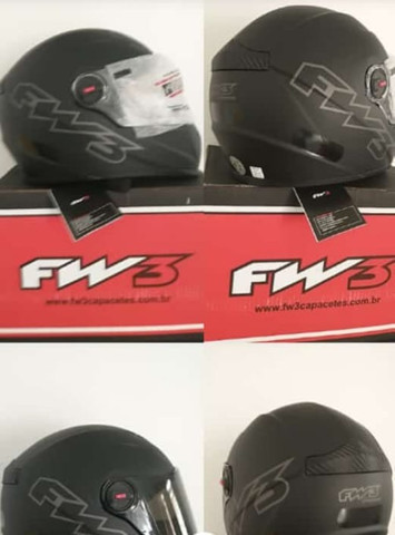 Capacete Top FW3 Classic Premium (viseira extra fumê) - Foto 7