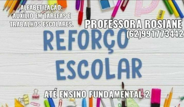 Aulas online ou presencial.
