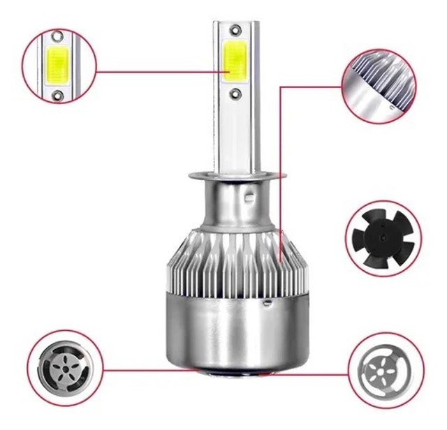 Kit Lampada Led 72w 6000k 7200 Lumens Super Branca - Foto 4