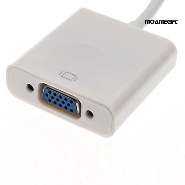 1 Cabo Adaptador Conector VGA Mini Display Port ThunderBolt Apple MacBook Air Pro iMac - Foto 5