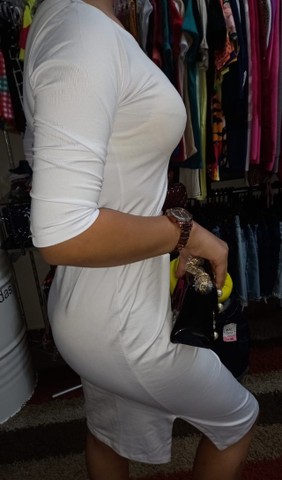Vestidos Lisos Suplex Moda Evangélica P/M/G - Foto 2