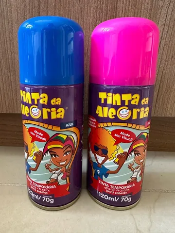 Tinta Spray Temporparia Para Cabelo Cor Vermleho 120ml