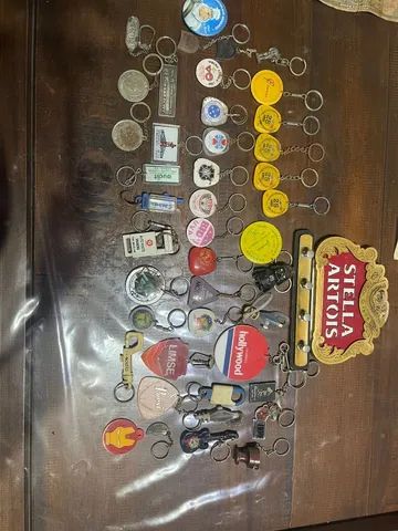 Coleção de moedas e notas, cartões e chaveiros antigos - Foto 6