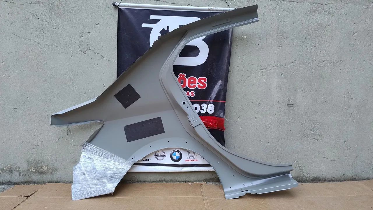 Lateral traseira esquerda Com furo da moldura Roda Renault Logan 2014 a 2019 original  - Foto 4