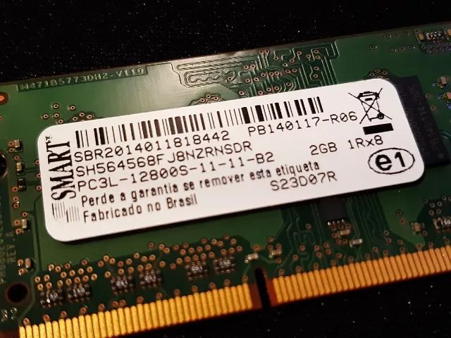 Memória RAM Notebook 2Gb DDR3 PC3L 12800S - Foto 2