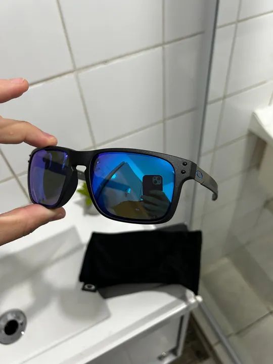 Óculos de sol Oakley Holbrook Mix Polarizado  - Foto 4