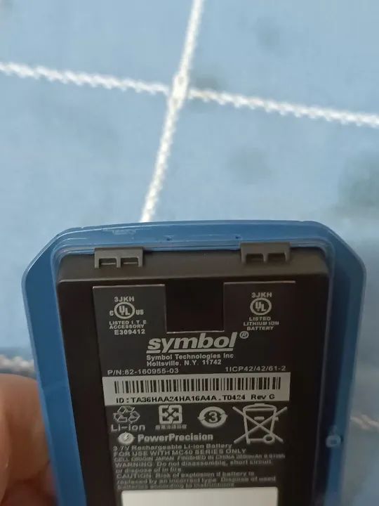Nova bateria original azul 2680mAH para Symbol MC40 bateria Akku 82-160955-03 - Foto 5