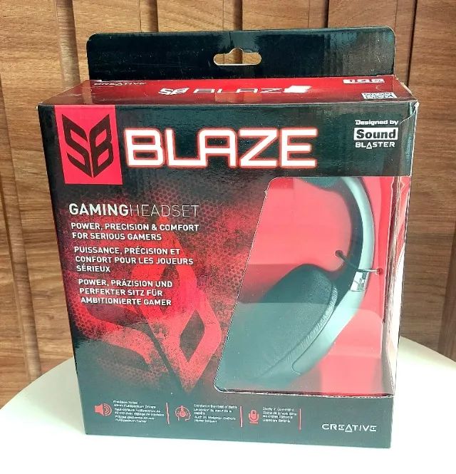 Fone Headset Gamer Creative Blaze P2 - Microfone com Cancelamento de Ruído - Foto 2