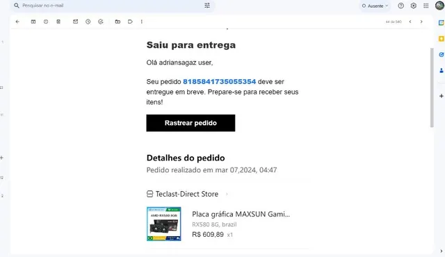 Placa de vídeo com defeito-nova-amd radeon rx580-maxsun