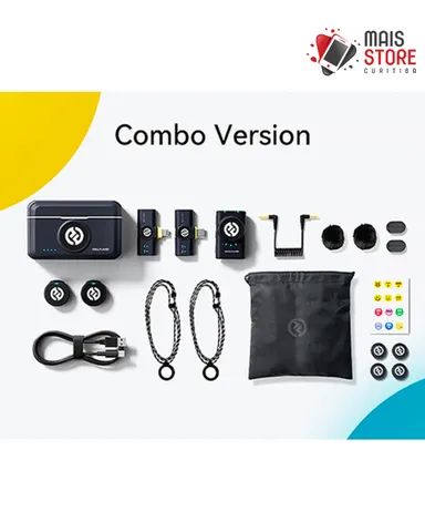 Microfone Sem Fio Hollyland Lark M2 Combo - Shine Charcoal (Novo/Lacrado) - Foto 6