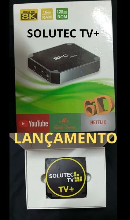 Solutec TV+ - Lançamento! 8K, 16GB RAM, 128GB ROM