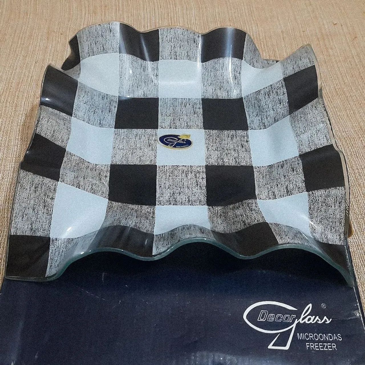 Travessa quadriculada da Decor Glass - Foto 3