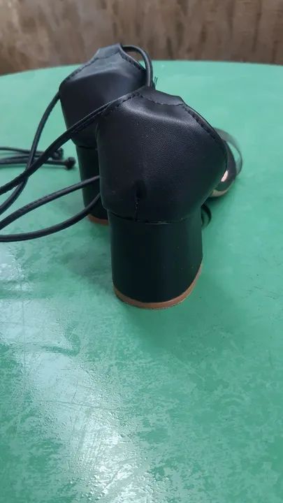 Sandália de Salto Alto Feminina com Amarração - Foto 5