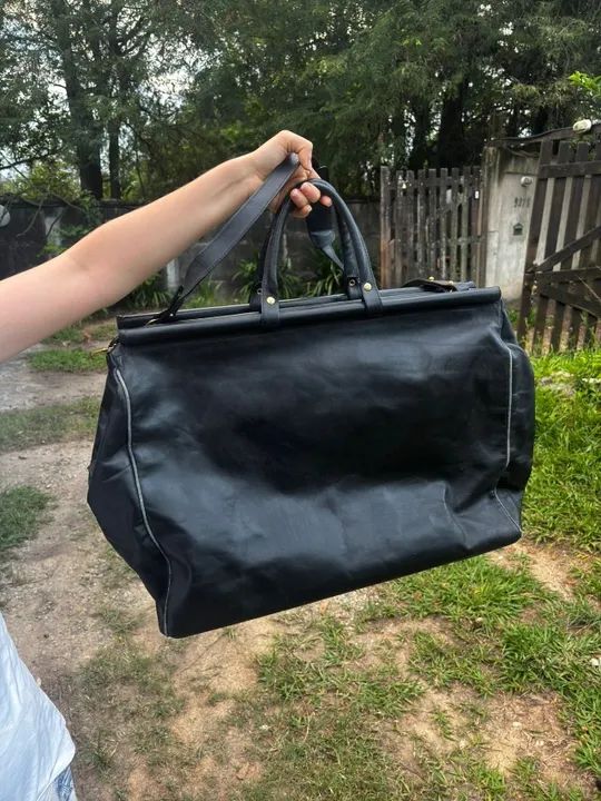 Mala Bolsa de Couro Legítimo Datelli - Foto 3