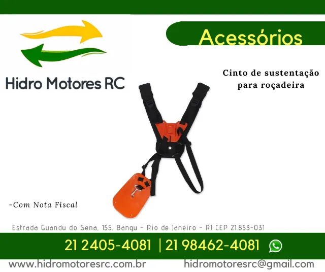 Cinto de sustentação para roçadeira