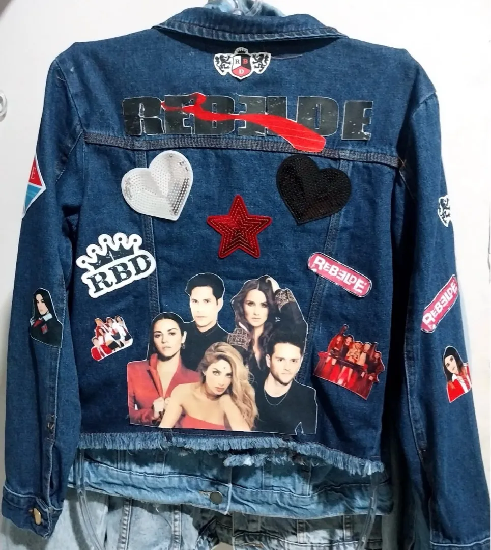Jaqueta Jeans  Personalizada RBD - Rebelde