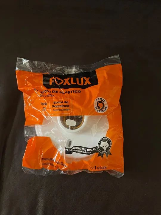 Foxlux Plafon De Plástico Bocal De Porcelana E-27 - Foto 2