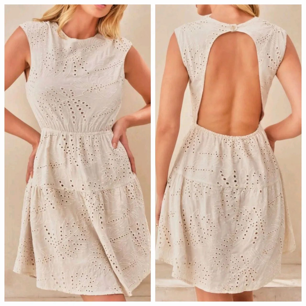 Vestido Shein com decote nas costas P