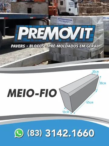 Pisos intertravados, Blocos de vedação e estruturais, Meios-fios, Pré-Moldados em geral - Foto 5