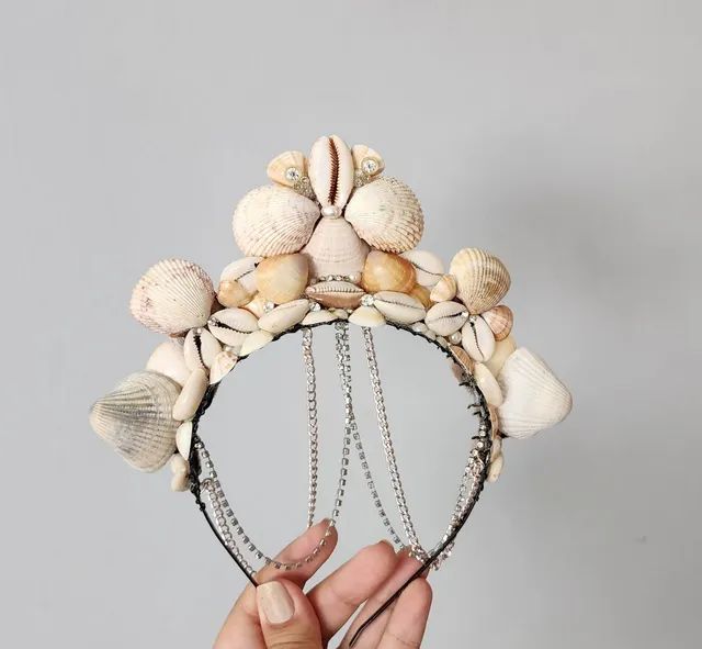 Tiara de Carnaval (Conchas Naturais) - Foto 4