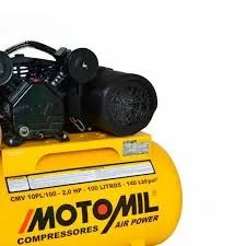 Compressor de Ar Monofásico 2HP 60HZ até 10 Pés 100L Motomil - Foto 2