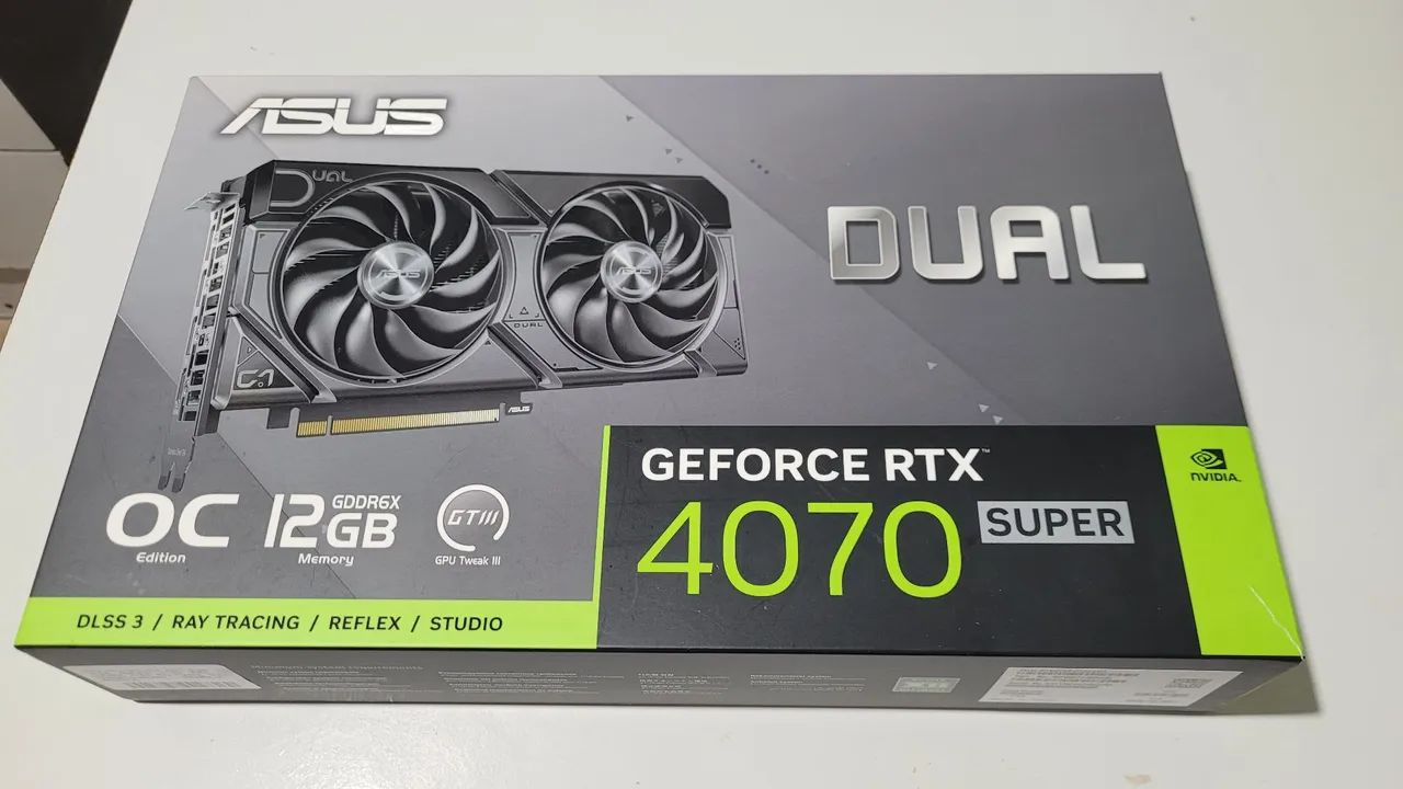 RTX 4070 SUPER ASUS DUAL OC 12GB GDDR6X - Foto 2
