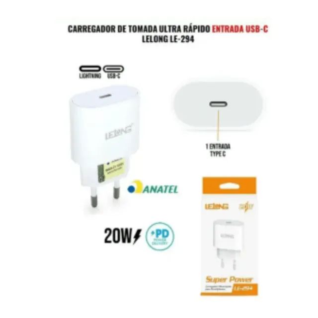 Fonte pra Celular Base Carregador Tipo C