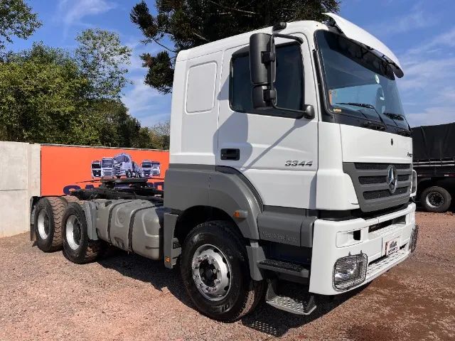 MB Mercedes-Benz Axor 3344 S 6X4 2019 Traçado Teto Baixo Automático Completo Revisado - Foto 2