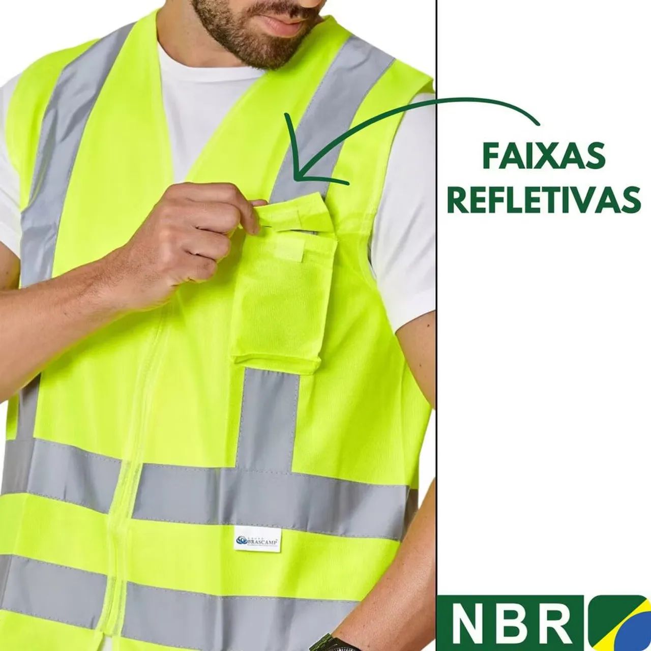 Colete Refletivo Segurança trabalho - Foto 2