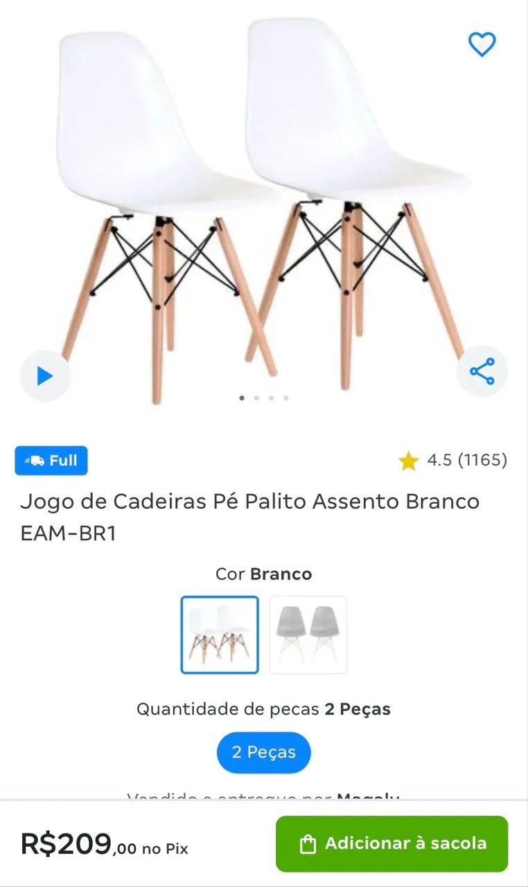 Mesa industrial + 2 cadeiras 64840795256706123