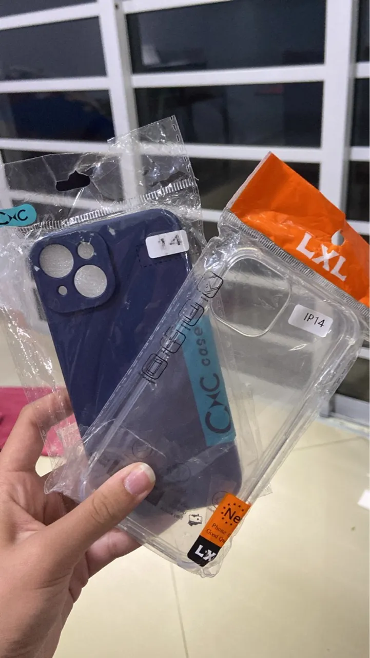 Capas para iPhone 14 - Azul e Transparente