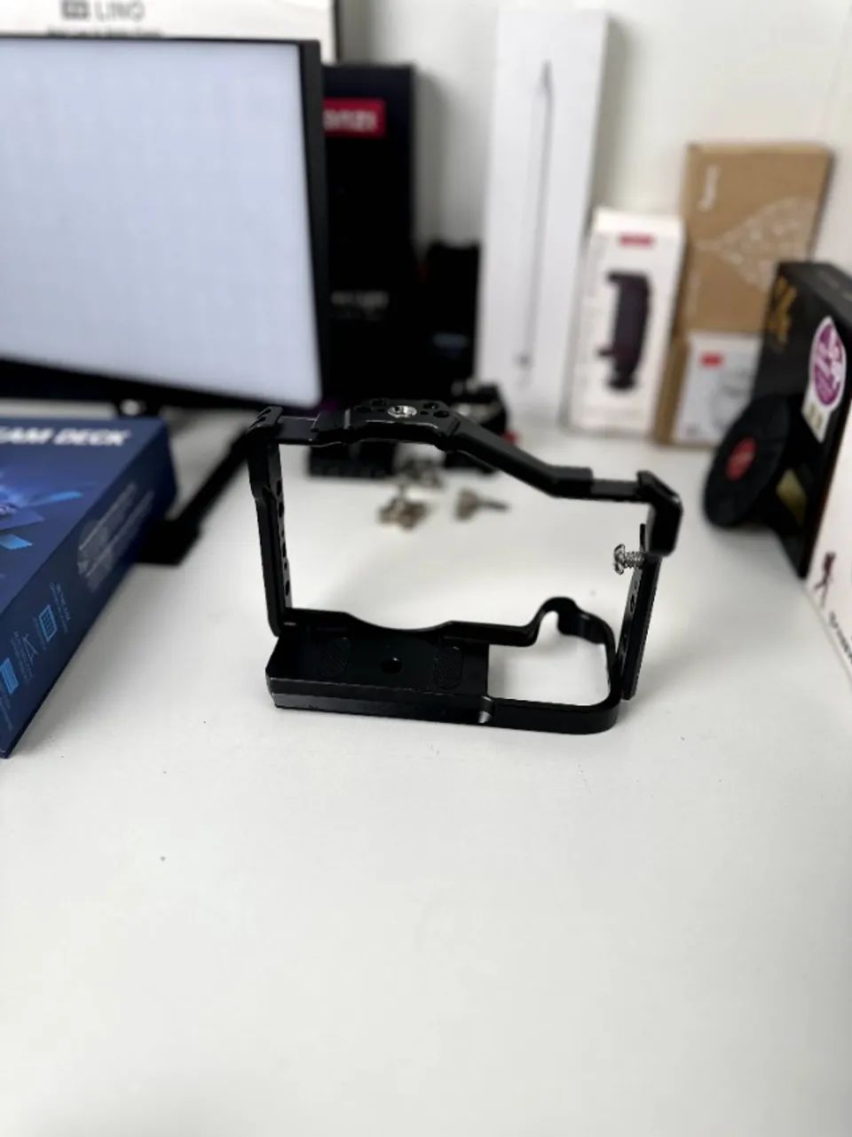 Cage Gaiola Para Canon Eos R8 Proteção Rig Video Foto Top - Foto 2