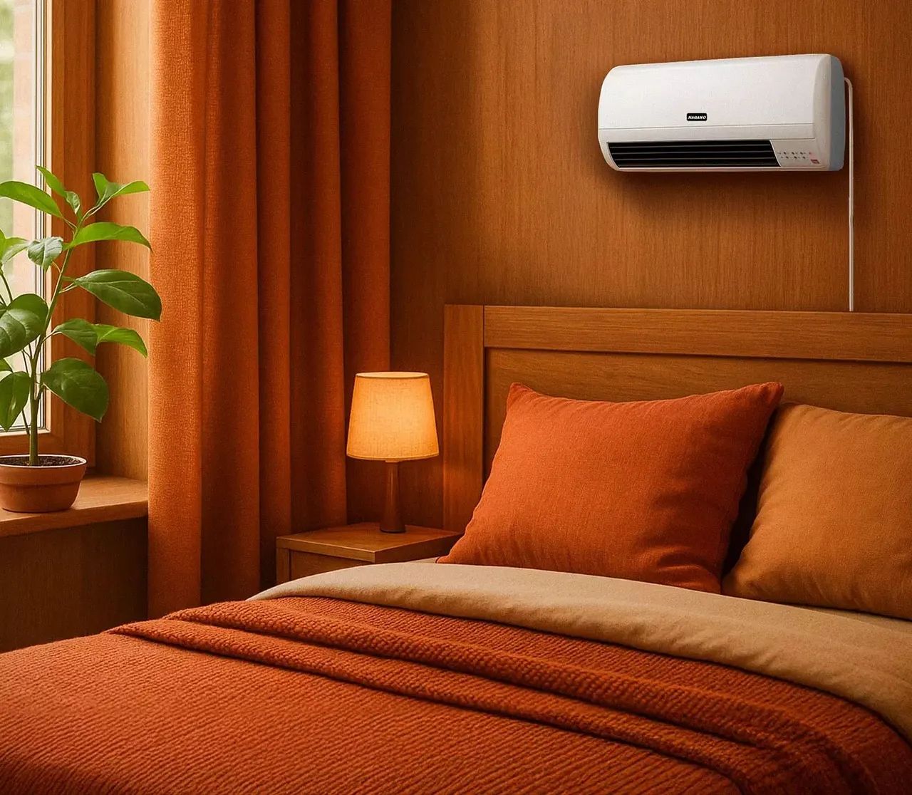 Aquecedor de Parede Elétrico 2 em 1 com Timer 2000W 110v - Foto 2