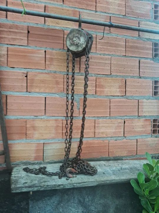 Talha manual com corrente 500k - Foto 2