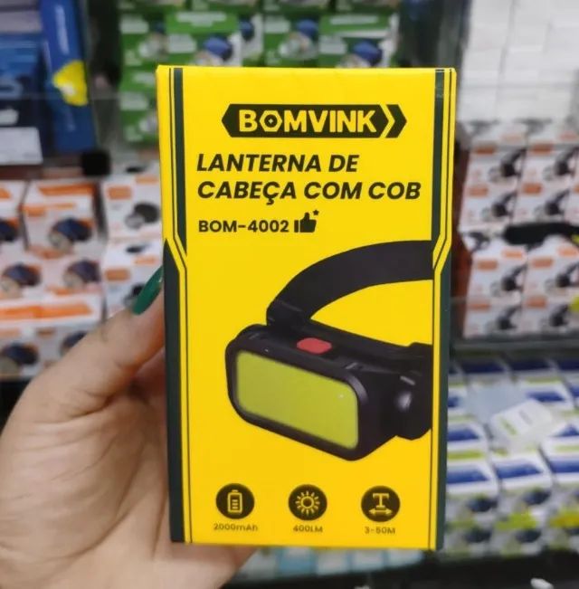 Lanterna de cabeça recarregavel