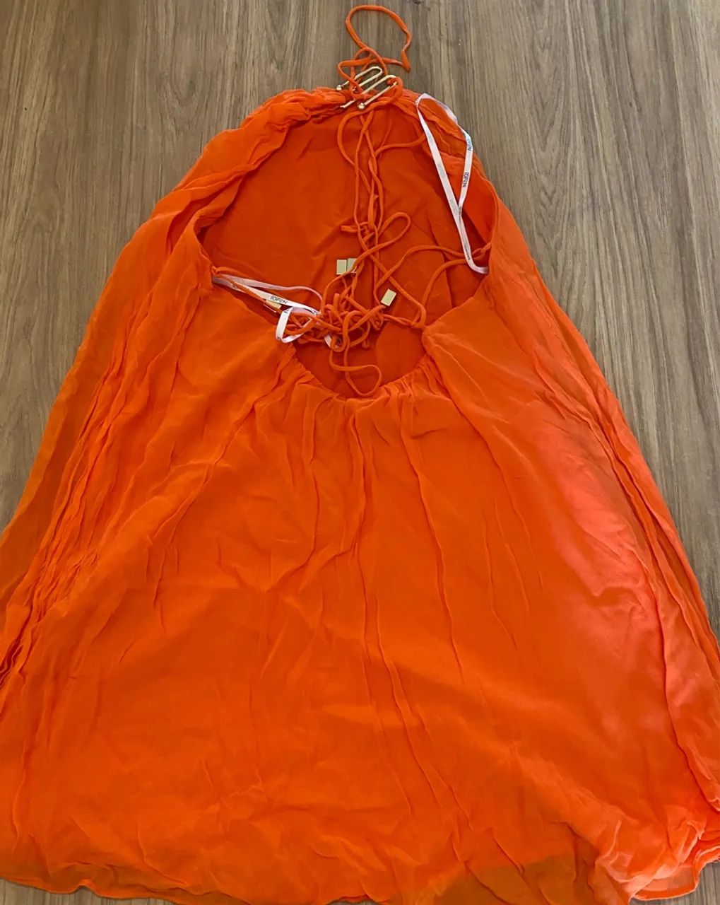 Vestido Laranja OPEN- TAM P  - Foto 2