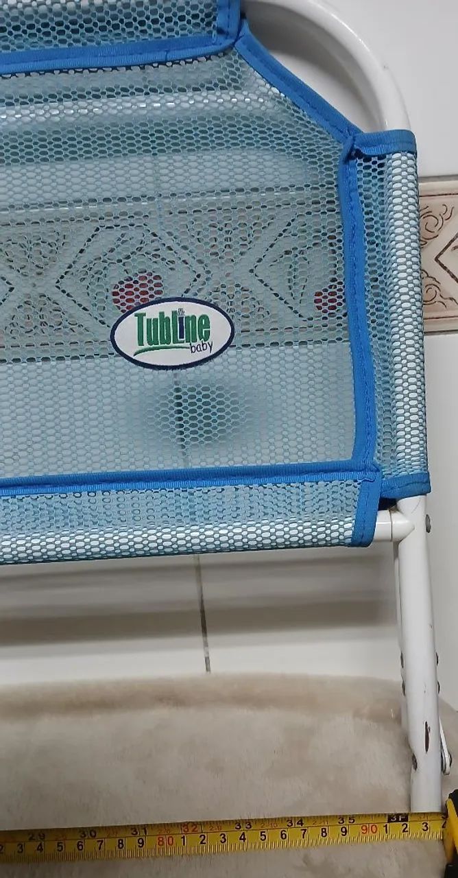 Grade de Proteção Para Cama Tublime Baby Azul - Foto 2