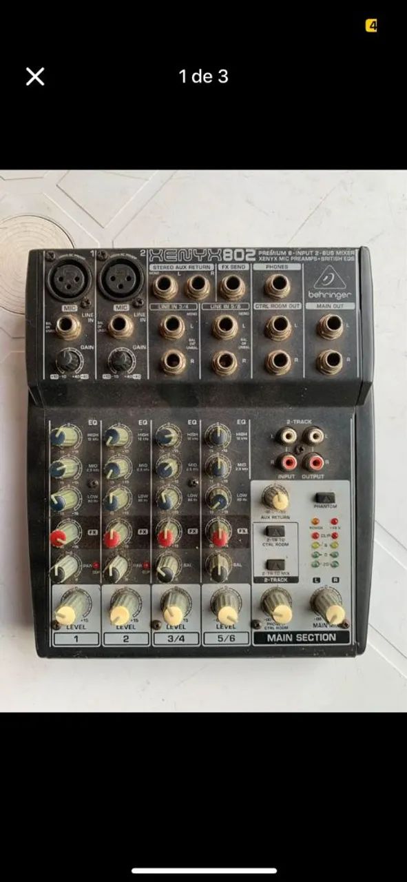 Vendo uma mesa de som 6 canais!