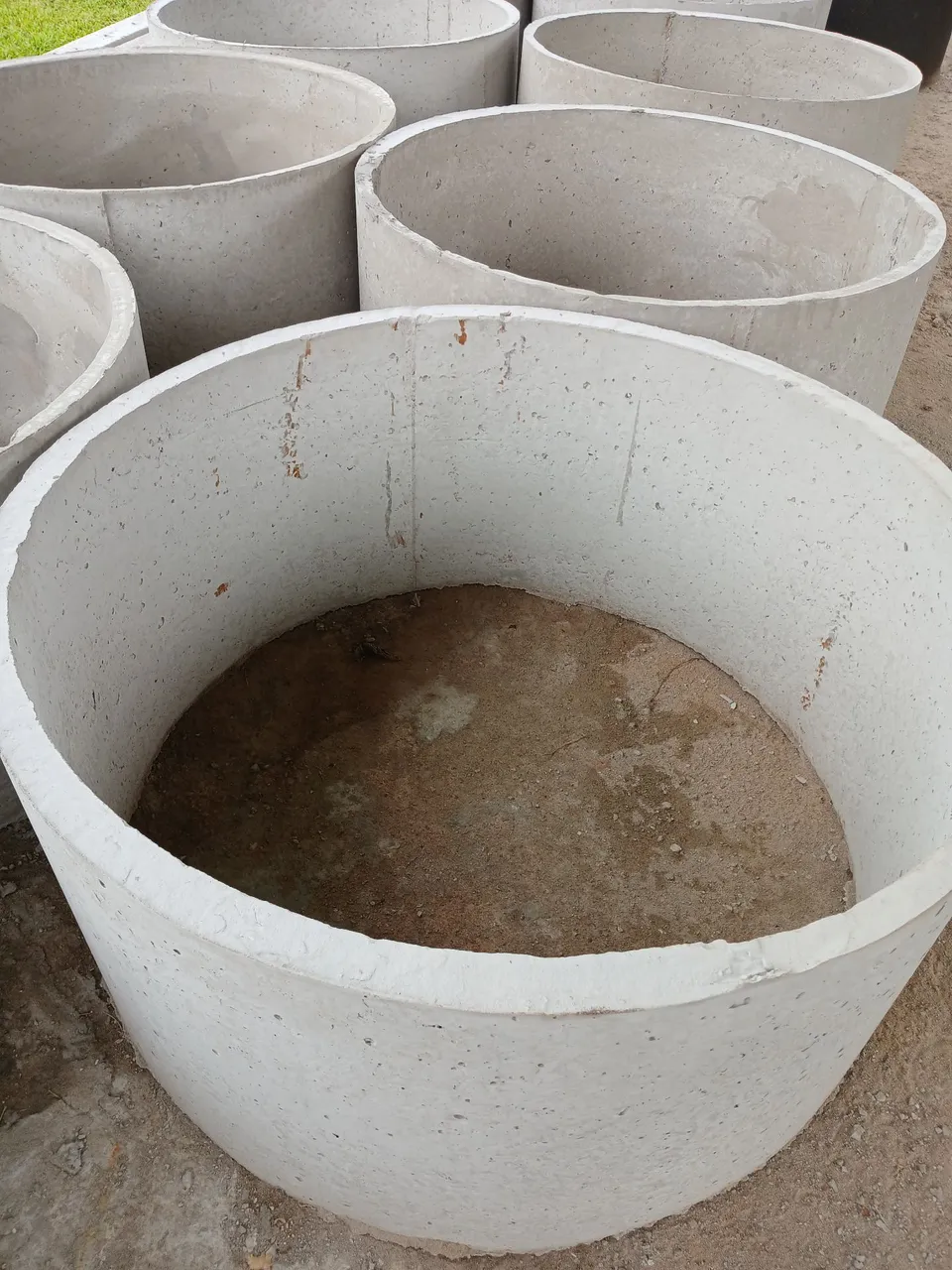 Anéis de concreto para construção