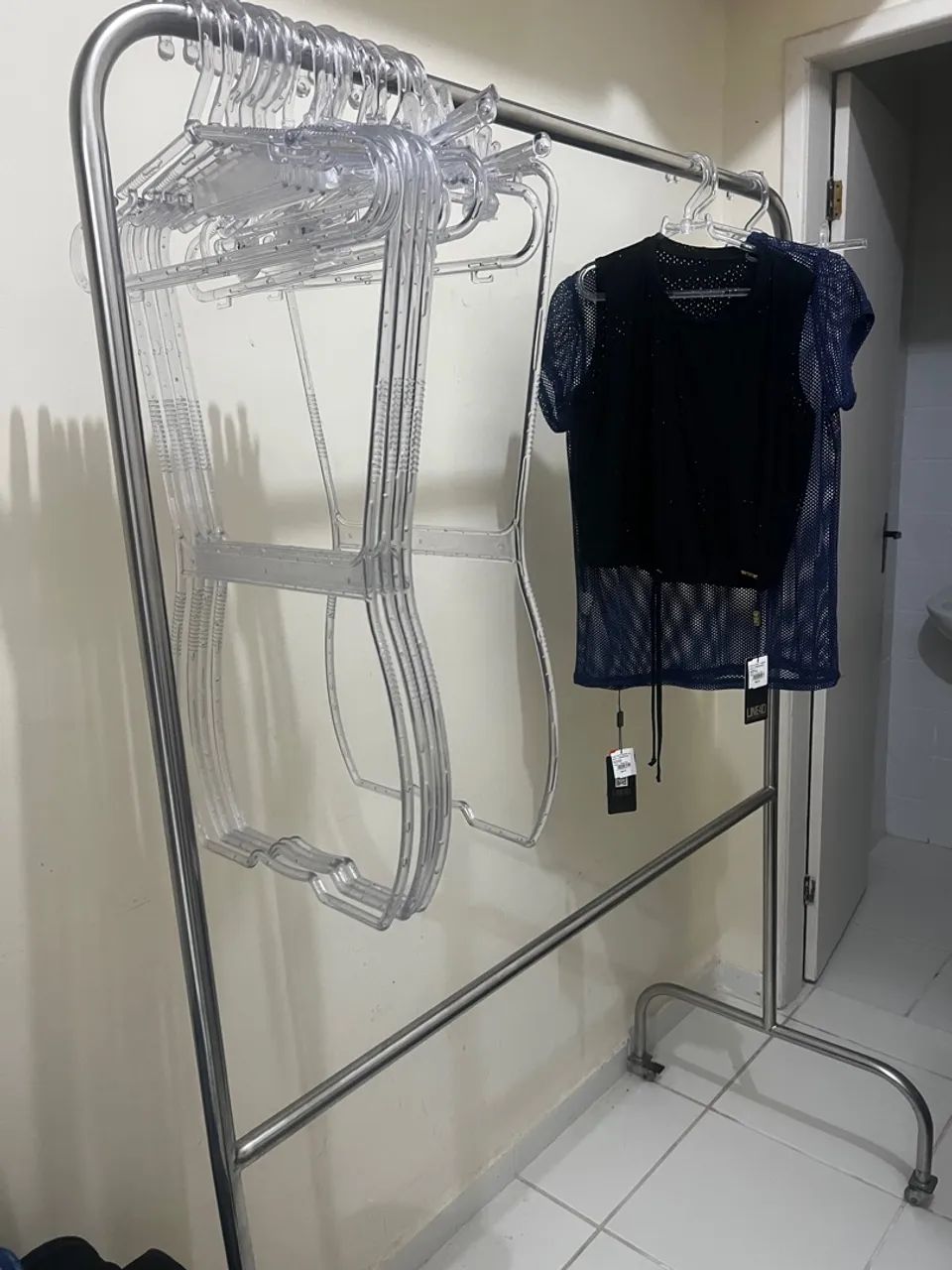 Cabide de Aço Inox para Loja